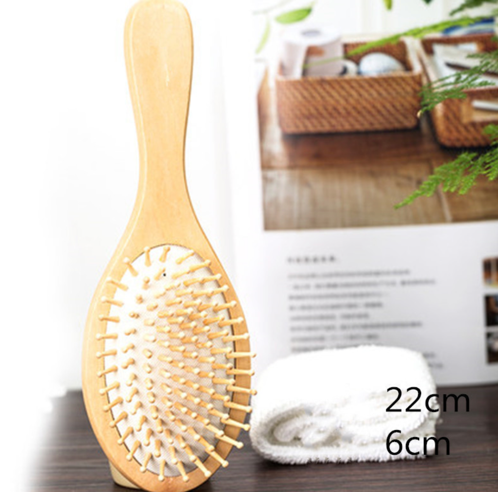 SunVanna™ Houten peddelkussen kam – Glad haar & zachte hoofdhuidmassage