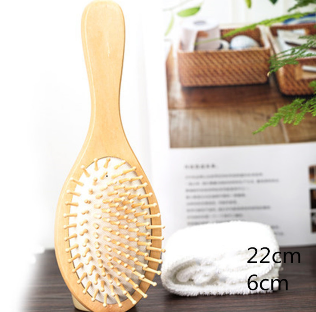 SunVanna™ Houten peddelkussen kam – Glad haar & zachte hoofdhuidmassage