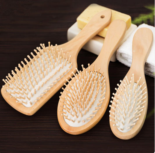 SunVanna™ Houten peddelkussen kam – Glad haar & zachte hoofdhuidmassage